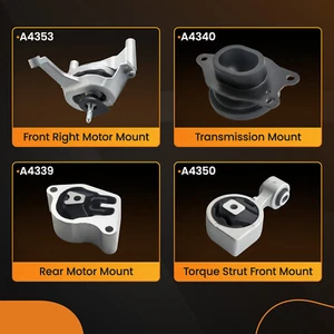 Engine Motor Trans Mount 4pcs for Nissan Altima 2007-2016 2.5L Auto CVT A4339 - Bild 1 von 13