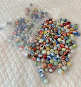 3 libras de colección varios Canicas de ágata estilo remolino de color - Imagen 1 de 2