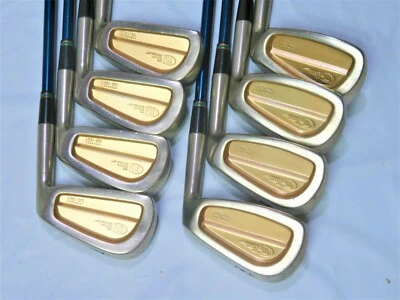 Gold Back Face MIURA Giken CB-1001 8pc S-FLEX IRONS SET NWO - Image 1 of 4