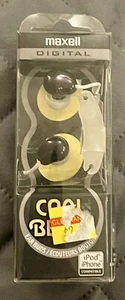 maxell COOL BEANS In-Ear EAR BUDS 3 Different Size Earbuds & Cord Management lπ - Picture 1 of 13