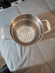 Emeril Strainer Steamer Pot Insert Colander Double Handle 7.5" Stainless Steel - Picture 1 of 6