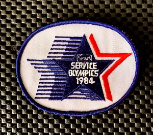 SEARS SERVICE OLYMPICS 1984 EMBROIDERED SEW ON ONLY PATCH LOS ANGELES 4 x 3" NOS - Picture 1 of 3