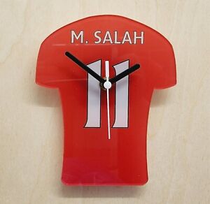 Quartz Clock, Liverpool Players in Style of Shirt + Name Number, Battery Incl.