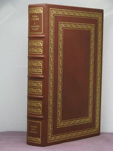 1st,signed by author, A Fanatic Heart by Edna O'Brien, Franklin Library, leather - Imagen 1 de 5
