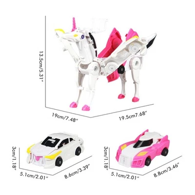 Deformation Car Robot Toy Flying Horse Collision Fit Car Toy Best Gift For Kids