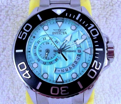 INVICTA 47541 Grand Diver Miyota 8217 Turquoise Dial 52MM 21J Upgraded Bracelet - Image 1 of 4