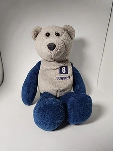 Vintage 1999 Dallas Cowboys #8 TROY AIKMAN Plush Bear 8" Limited Treasures - Picture 1 of 7