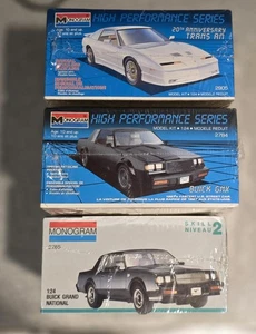 SEALED VINTAGE MONOGRAM MODEL KITS 1:24 - BUICK GRAND NATIONAL, GNX, TRANS AM - Bild 1 von 25