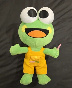 Dulce Rana Yogur Mascota Cucharada en Su Mono Amarillo Peluche 12" Muy Limpio - Imagen 1 de 9