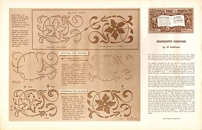 Leather Craft Doodle Pattern       SILHOUETTE CARVING - Image 1 of 2