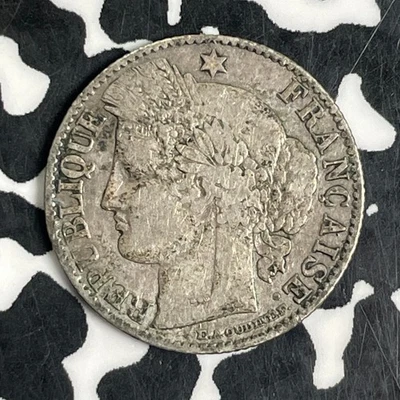 1871-K France 50 Centimes Lot#C2208 Silver! - Image 1 of 2