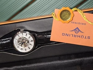 Men's Stuhrling Original Self Winding Automatic Watch Skeleton ST-90050 Box - Picture 1 of 11