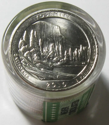 2010 Yosomite Nat Park Roll of 12 Uncirculated ATB Quarters Danbury Mint - Image 1 of 2