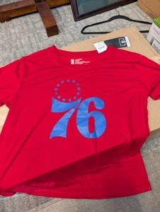 T-shirt donna NBA Sixers 76ers rossa media nuova con etichetta - Foto 1 di 3
