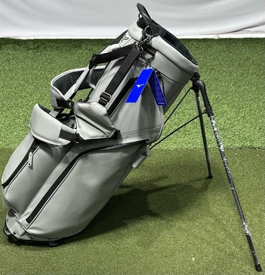 NEW Mizuno Golf Pro Stand Carry Bag 5-Way Divider w/ Rain Cover Color: GRAY - Image 1 of 4