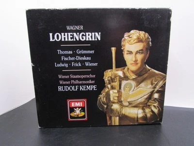 WAGNER Lohengrin KEMPE Vienna 1986 3 CD Set UK IMPORT Thomas GRUMMER EMI 90178 - Image 1 of 3