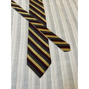 Corbata de Colección Paul Fredrick Rayada Repp Cuello 100% Seda Italiana A Medida L#0085 - Imagen 1 de 10