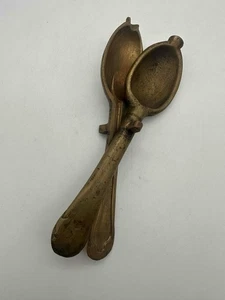 Antique Cast Bronze Spoon Mold Pair MM - Picture 1 of 4
