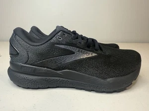 Size 7 Wide D Women’s Brooks Ghost 16 Running Shoes Triple Black Brand New - Picture 1 of 6