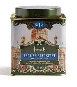 [FD] Harrods No.14 English Breakfast Leaf Tea 0.27 Pound Medium Caffeine - Picture 1 of 3