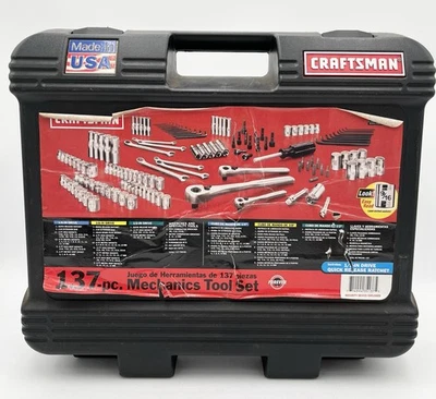 Juego de herramientas mecánicas Craftsman USA 137 piezas 35137 935137 (faltan 20 llaves hexagonales) Foto 1 de 4
