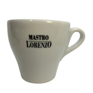 IPA Italy Coffee Espresso Cup Mastro Lorenzo Demitasse Cup White Black - Picture 1 of 9