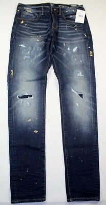 NWT PRPS Men's Windsor Tapered Skinny Stretch Jeans Splatter Distressed Sz 32x33 - Image 1 of 4