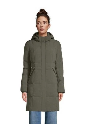 LANDS' END Stretch Long Down COAT Size: XLP EXTRA LARGE Petite 18P New SHIP FREE - Image 1 of 4