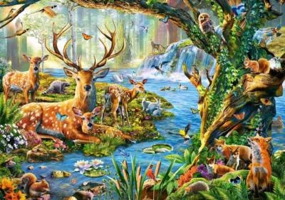 Castorland Forest Life 500 Piece Jigsaw Puzzle - Image 1 of 4