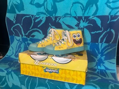 Zapatos juveniles Bob Esponja Heelys excelente estado en caja con herramienta ruedas nunca usadas Foto 1 de 4