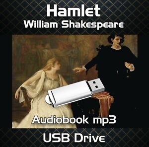 Hamlet - William Shakespeare 3.5hrs Unabridged mp3 Audiobook on USB