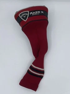 Callaway Razr X Black Red Striped Golf Club Head Cover Sleeve - Picture 1 of 2