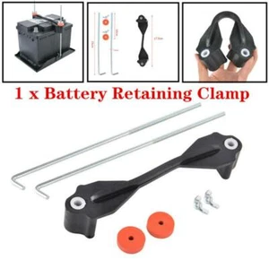 USA Car Rubber Battery Hold Down Clamp Holder Tie Down Bracket Hold Down Tool - Picture 1 of 8
