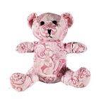 Kellytoy 11" Pink Paisley Plush Teddy Bear Stuffed Baby Exquisite Boutique Soft
