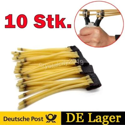 10pcs Outdoor Jagd Schleuder Gummiband Slingshot Katapult Zwille Ersatz gummi - Bild 1 von 4