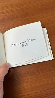 Vintage C.R. Gibson Address and Record Book (Condition A+) - Image 1 of 3