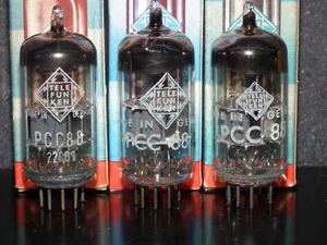 PCC88 Telefunken 7DJ8 NOS NIB balanced sections, low noise, Siemens Munich - Picture 1 of 9