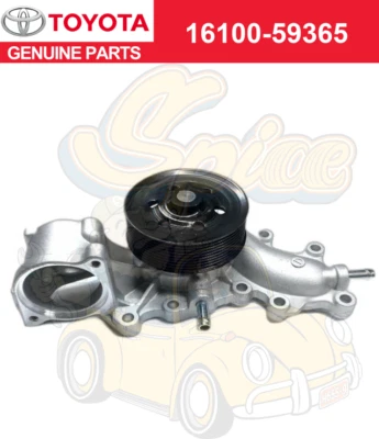 Bomba de agua motor diésel Toyota Land Cruiser 1VDFTV genuina 16100-59366 Foto 1 de 4