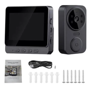 Video Door Bell WiFi Phone Intercom System with Monitor Doorbell Camera Wireless - Picture 1 of 16