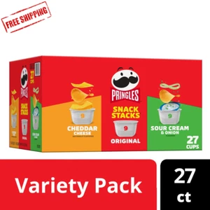 Pringles Snack Stacks Variety Pack Potato Crisps Chips, 19.3 oz, 27 Count ๐๐๐ - Picture 1 of 12