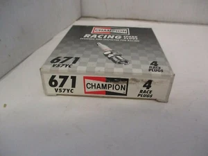 Spark Plug V57YC Stock # 671 4 Plugs " Racing plugs - Picture 1 of 1
