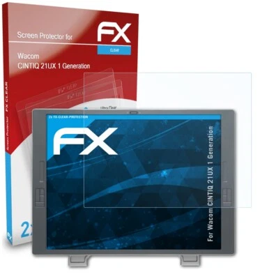 atFoliX 2x Protecteur d'écran pour Wacom CINTIQ 21UX 1 Generation clair