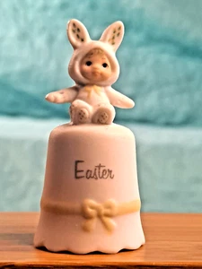 Vintage 1985 Ceramic EASTER Thimble by Ruth Morehead Enesco w/ Damaged Box 1.75" - Picture 1 of 12