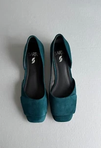 Sarto by Franco Sarto Women's Blue/Green Formal Suede Slip On Tracy Flats Size 7 - Picture 1 of 14
