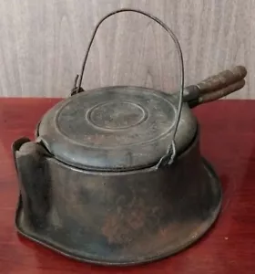 Wagner #8 Cast Iron Waffle Iron High (revolving) Base! Pat. 1892 - Picture 1 of 7