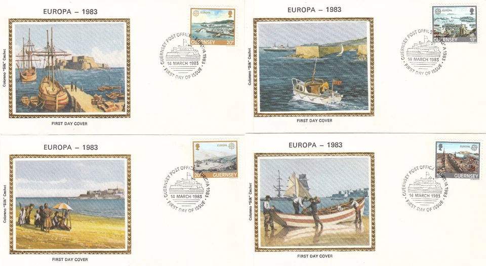 Human Genius EUROPA GB Guernsey Colorano FDC set 1983 (144927) - Image 1 of 1