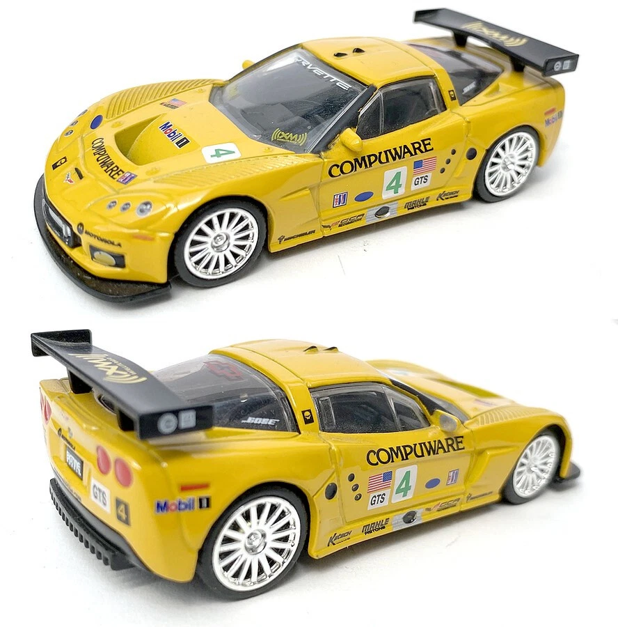 Jada Toys Big Time Muscle 1:64 2005 CORVETTE C6-R Yellow #4 - Immagine 1 di 1