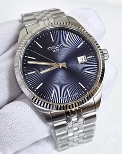 TISSOT Ballade Quarz 40 mm blaues Zifferblatt SS Herrenuhr T1564101104100 - Bild 1 von 5
