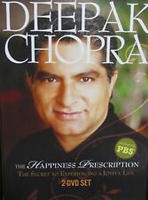 Deepak Chopra: The Happiness Prescription NEW! 2 DVD,Meditations.Joyful, PBS TV