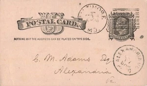 Postkarte WM 1885. M. Griffith Co. Herren Halsbekleidung Baltimore MD P163 - Bild 1 von 2